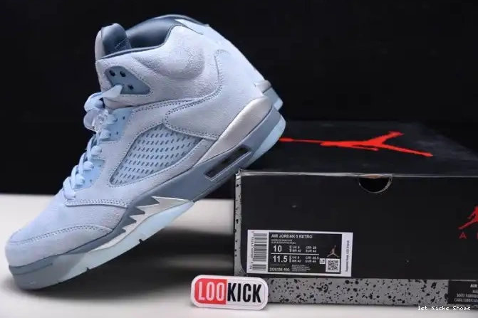1st Kicks Shoes Retro Air (W) Bluebird Jordan DD9336-400 5 0521